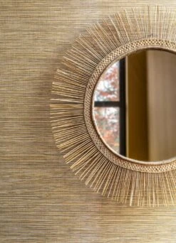 Tapete Grasscloth Illusion Beige -Fashion Home Wallpaper Store Grasscloth Illusion B 715022 2880x1440