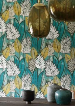 Tapete Isadora Minttürkis -Fashion Home Wallpaper Store Isadora B 864623 2880x1440