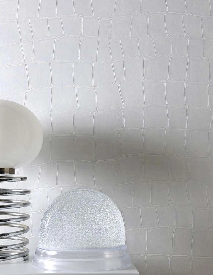 Tapete Croco 12 Weiss 3 Tapete Croco 12 Weiss